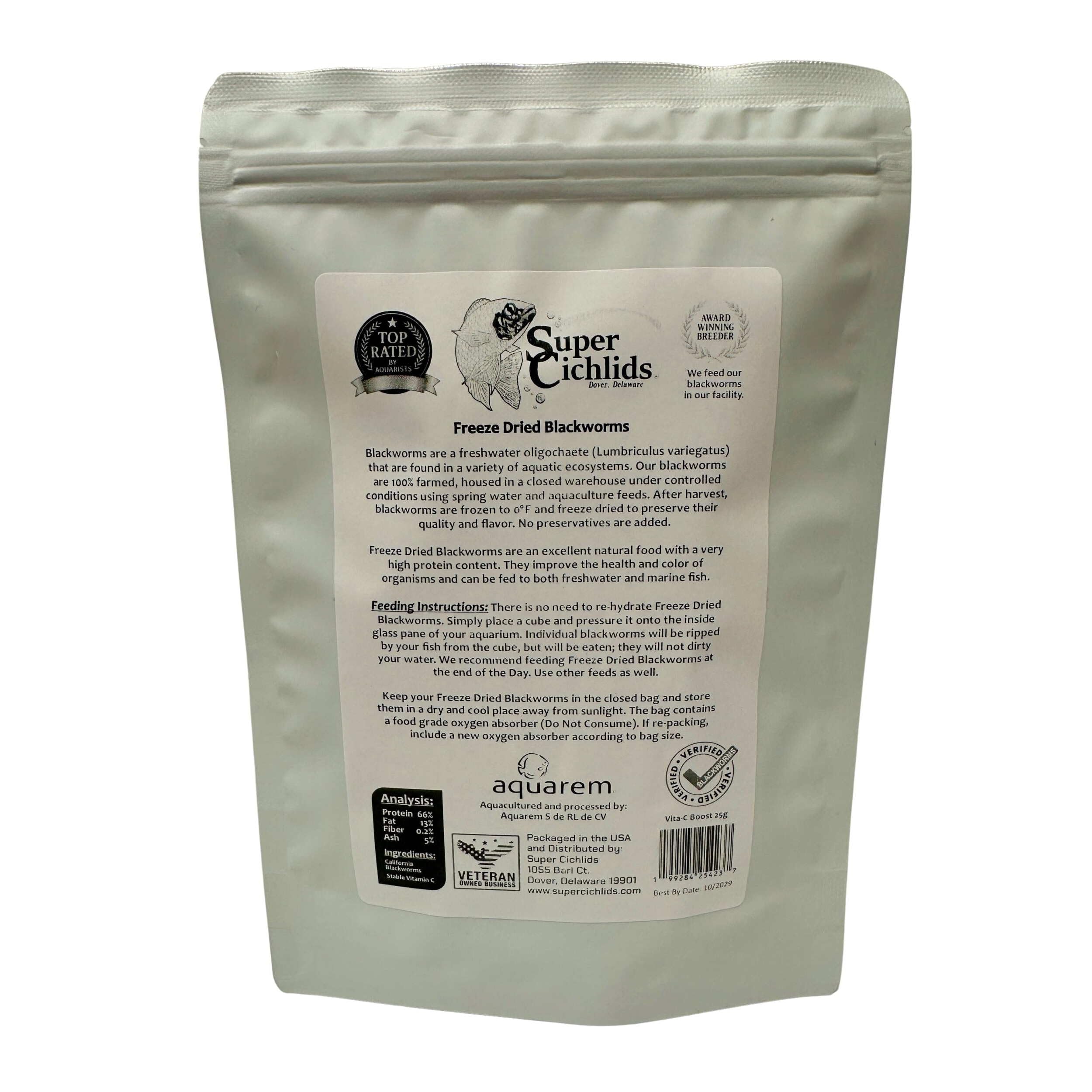Super Cichlids Alimento per pesci d'acqua dolce e salata con vitamina C Boost – Supporto immunitario per pesci d'acqua dolce e salata