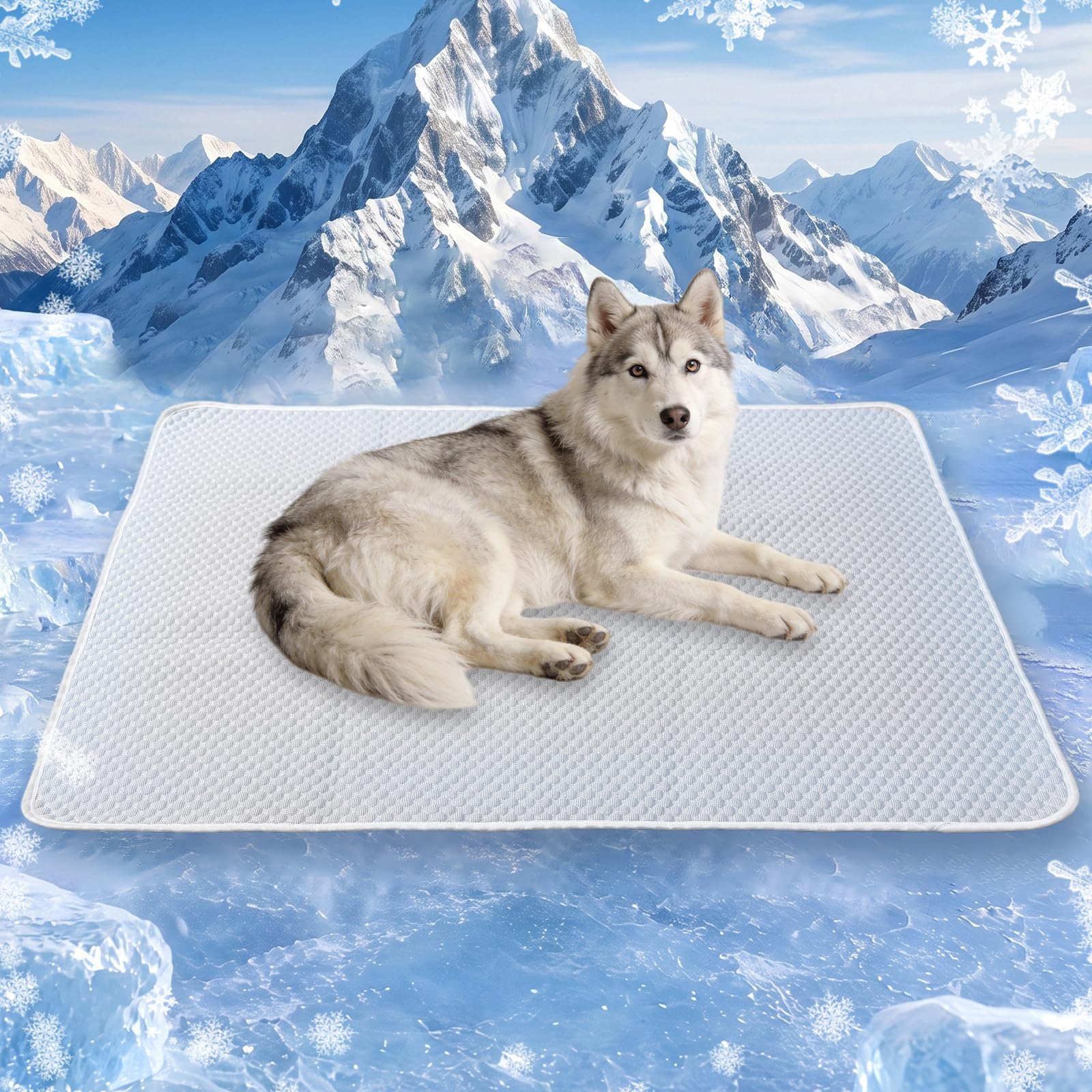 GooCare Dog Cooling Mat 46"x36" for Large Dogs, L