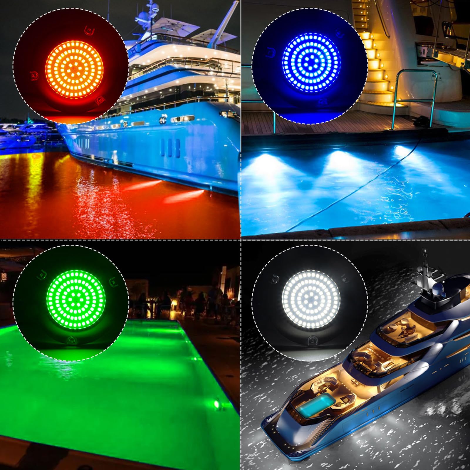 LED Marina LED Barca Leggero Accento Marino Luce di Pesca Luce Con Gentile Concessione Di Luce Pontone Per La Pesca