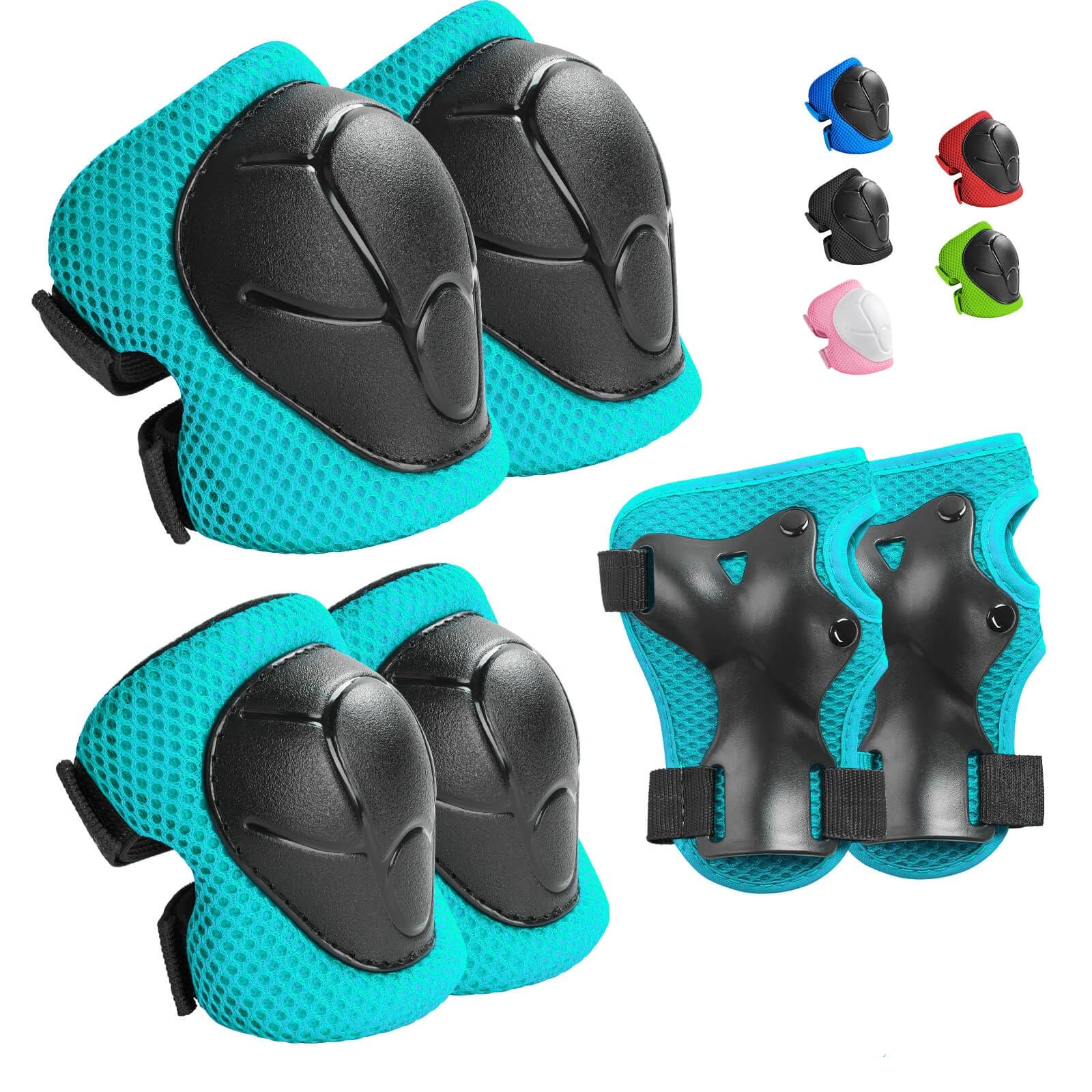 Kids Protective Gear Set Knee Pads for Kids 3-14 Years Toddler Knee and Elbow Pads with Wrist Guards 3 in 1 for Skating Cycling Bike Rollerblading Scooter