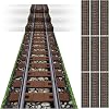 TaoBary 10 Pcs 24 Inch x 10 ft Halloween Train Party Decoration Railroad Track Aisle Runner Western Train Express Party Decorations Wild West Theme Runner Cover for Birthday Indoor Outdoor Supply