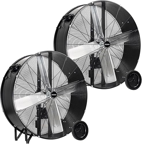 Miniatura 17 de Plexon Ventilador de pedesal de alta velocidad de 30 pulgadas, ventilador de pie industrial resistente, metal comercial para exteriores, para