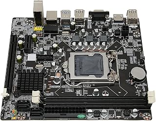 Placa Base para Juegos, LGA 1155 Dual Channel DDR3 16GB Memoria M ATX Placa Base para Computadora, Interfaz HDMI VGA PCI E, Panel Frontal USB