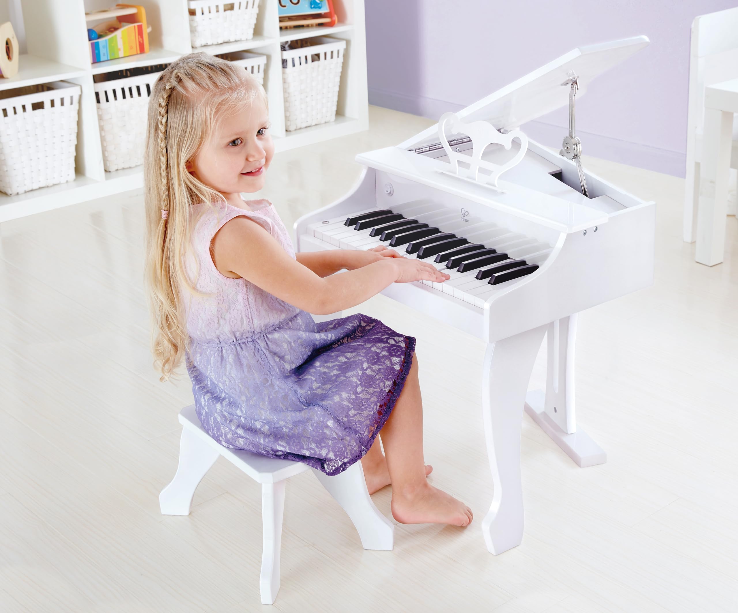 Amazon.co.jp: Hape(ハペ) デラックスグランドピアノ(白色) E0338A