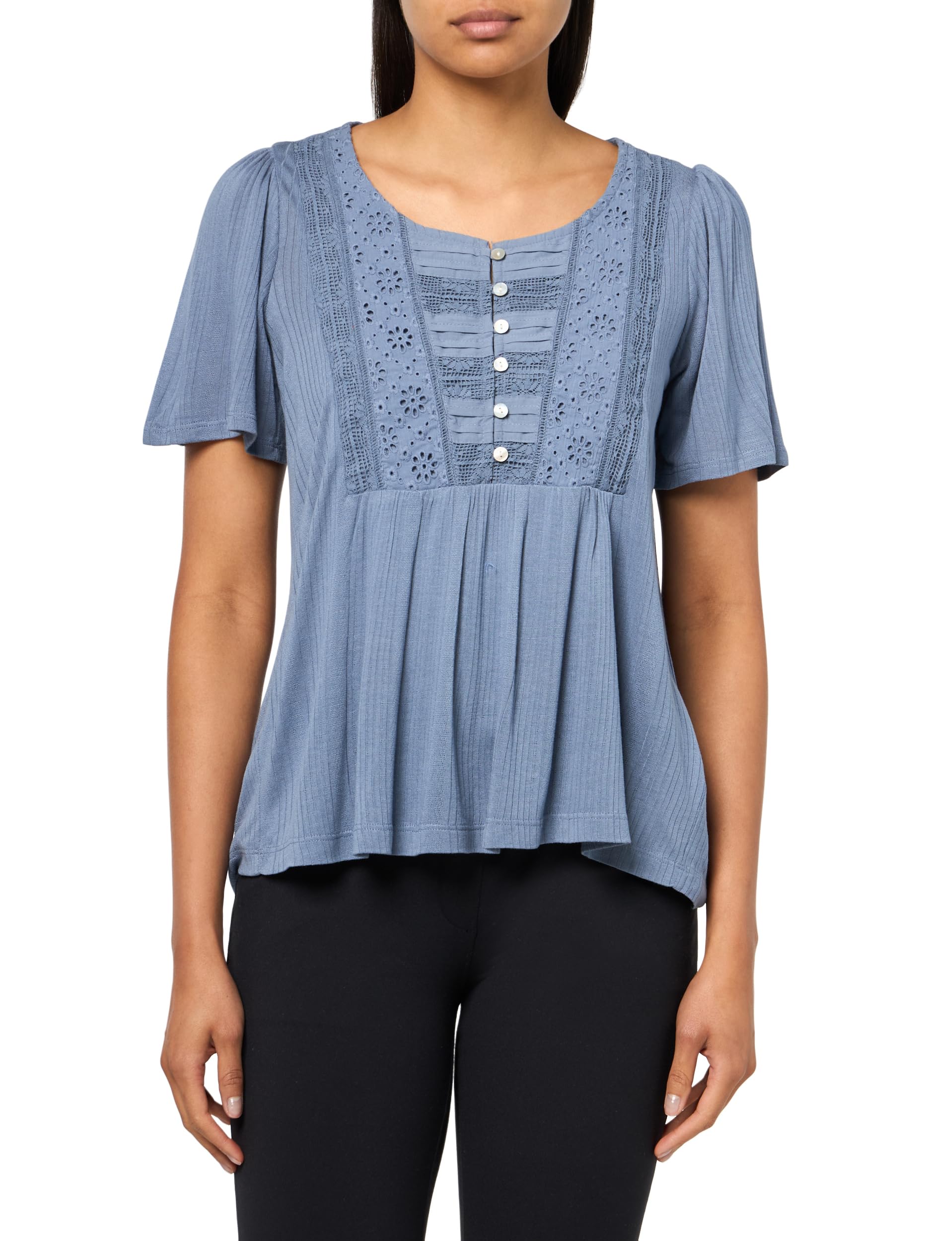 Tee-shirt en dentelle mélangée pour vos sorties d'été - 4