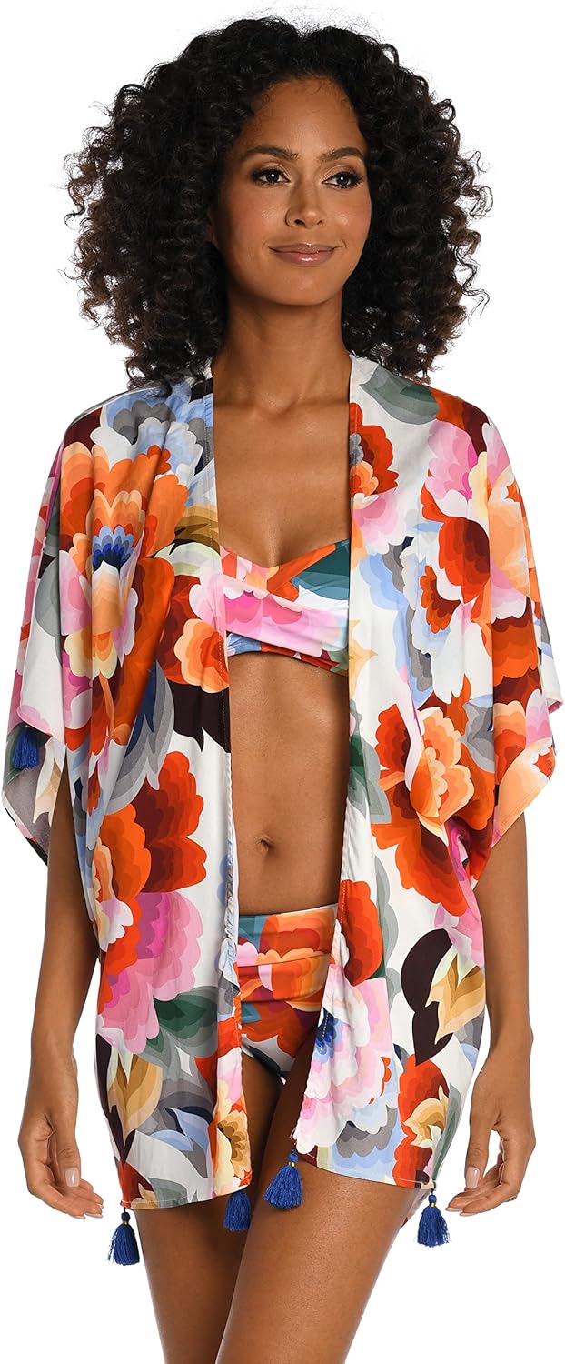 La Blanca womens Kimono Swimsuit Cover Up