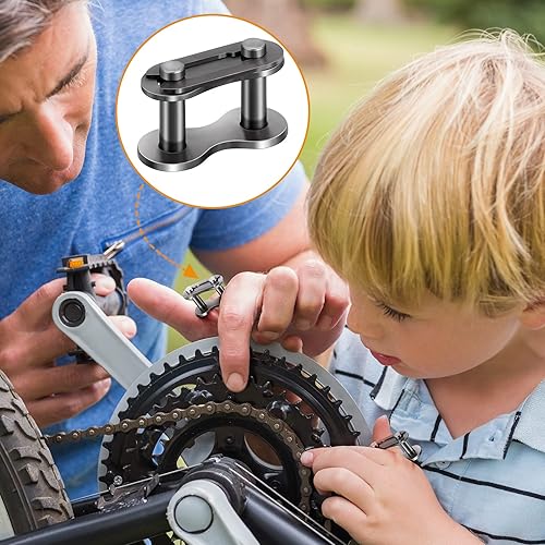 Miniatura 5 de PAGOW 16 eslabones de conexión de cadena de rodillos n. 41, conector maestro de acero al manganeso resistente para bicicletas, mini bicicletas,