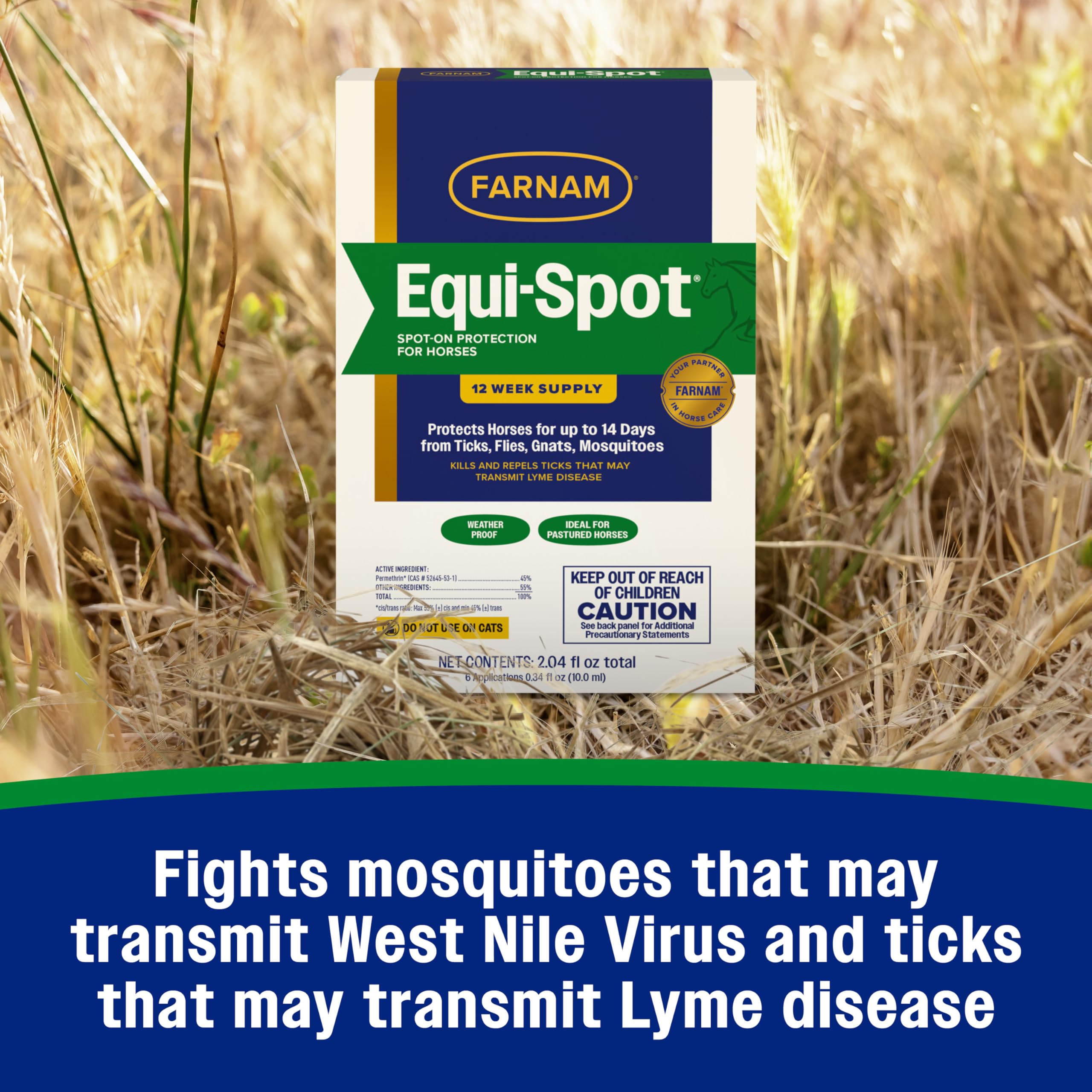 Farnam Equi-Spot, Horse Fly Control, Long-lasting Protection, 6 Applications, 12-Week Supply for One Horse - image 5