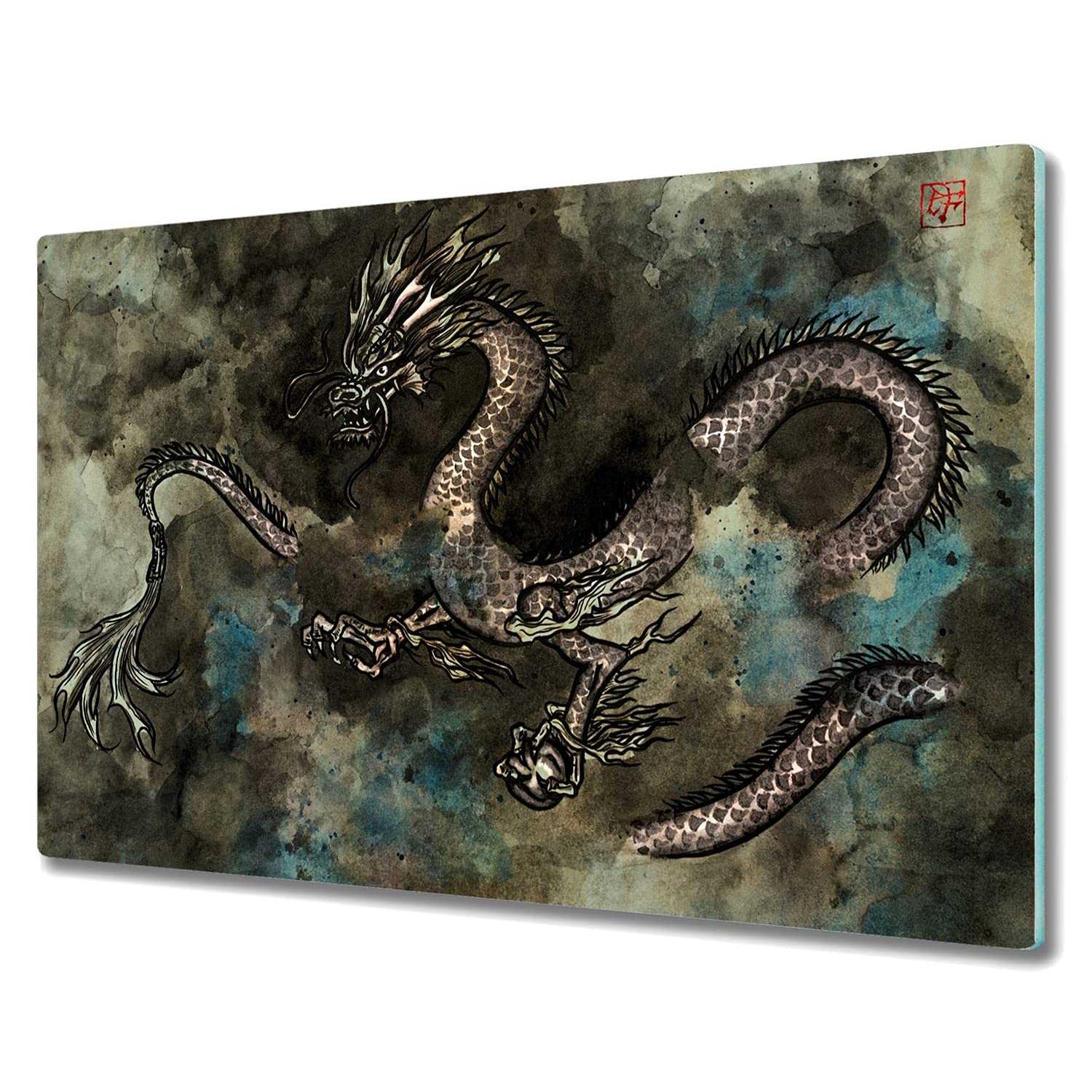 Tapis de découpe induction 80x52cm en verre trempé pour sublimer votre cuisine