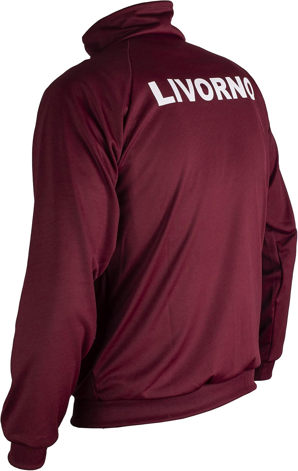 FC Livorno Football Retro Track Men Top Jacket Zipped Jumper - XL Red