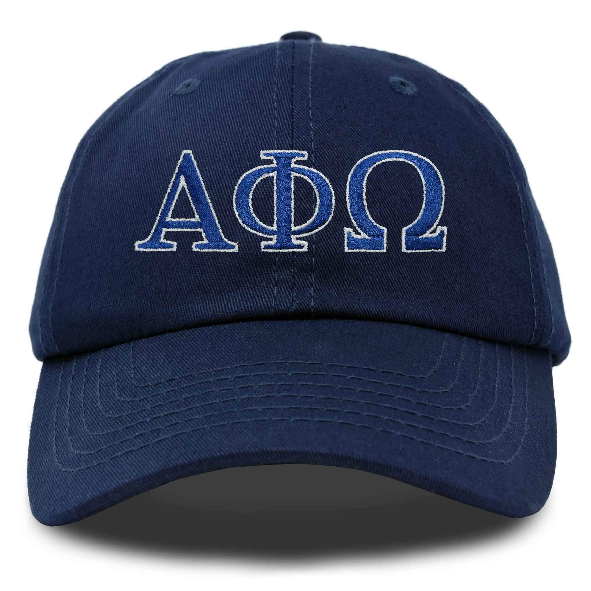 DALIX Alpha Phi Omega Greek Letters Ball Cap Embroidered Hat