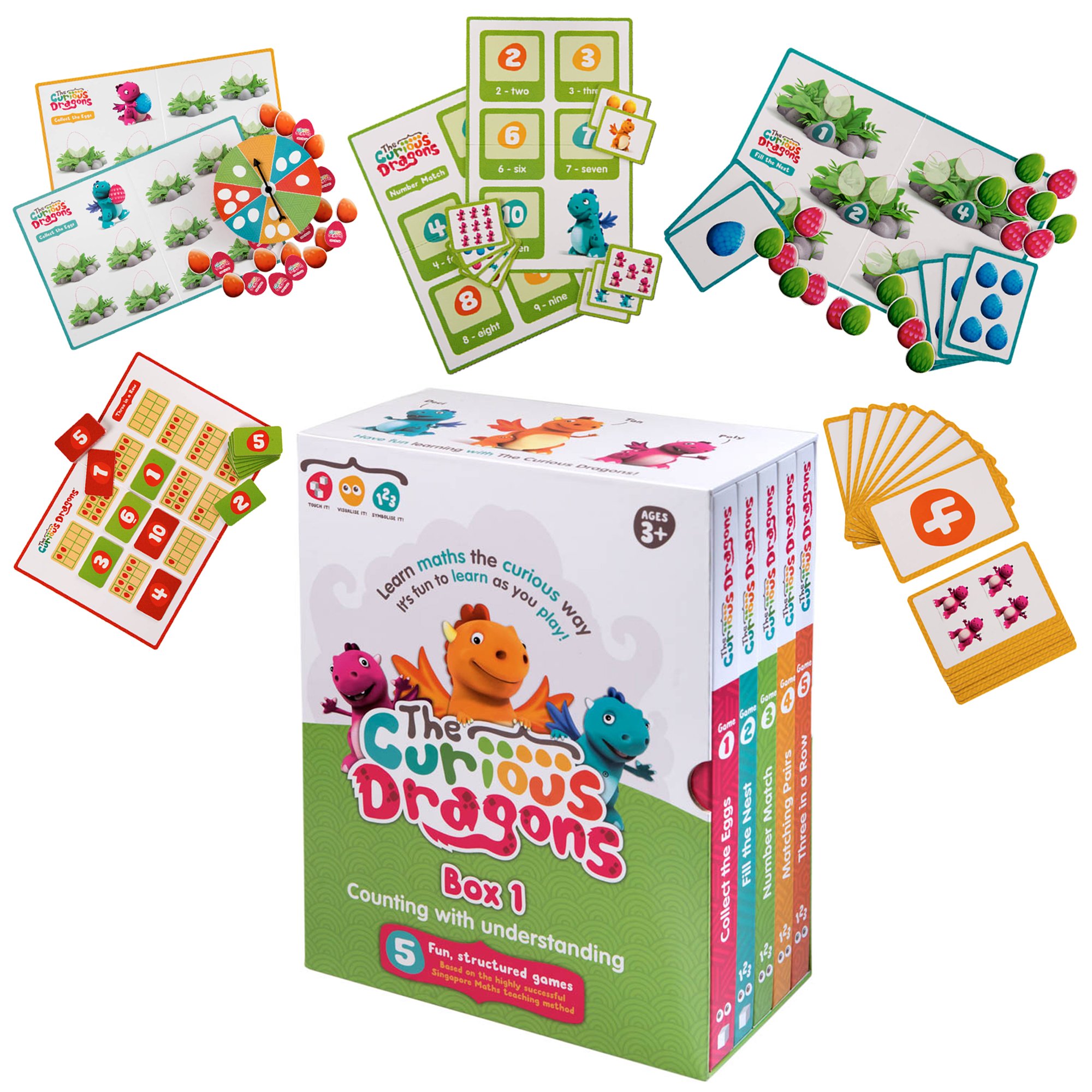 – Counting With Understanding - Five Fun, Structured Games - Multi Award Winning Educational Maths Game Based On The Singapore Method For Ages 3+