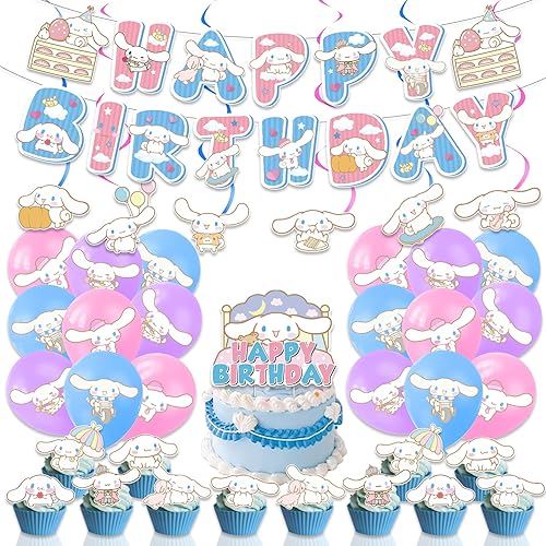 Suministros de fiesta de anime, decoraciones de cumpleaños, decoración de fiesta, decoración de habitación de anime (decoración de fiesta grande de