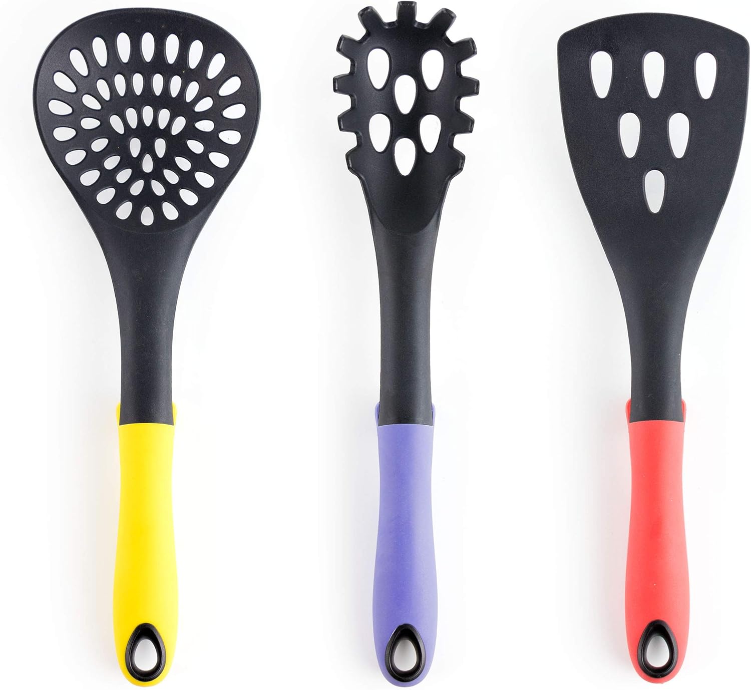 Megachef Nylon Tool Cookware Utensil Set, 7 Piece, Assorted Multi-Color