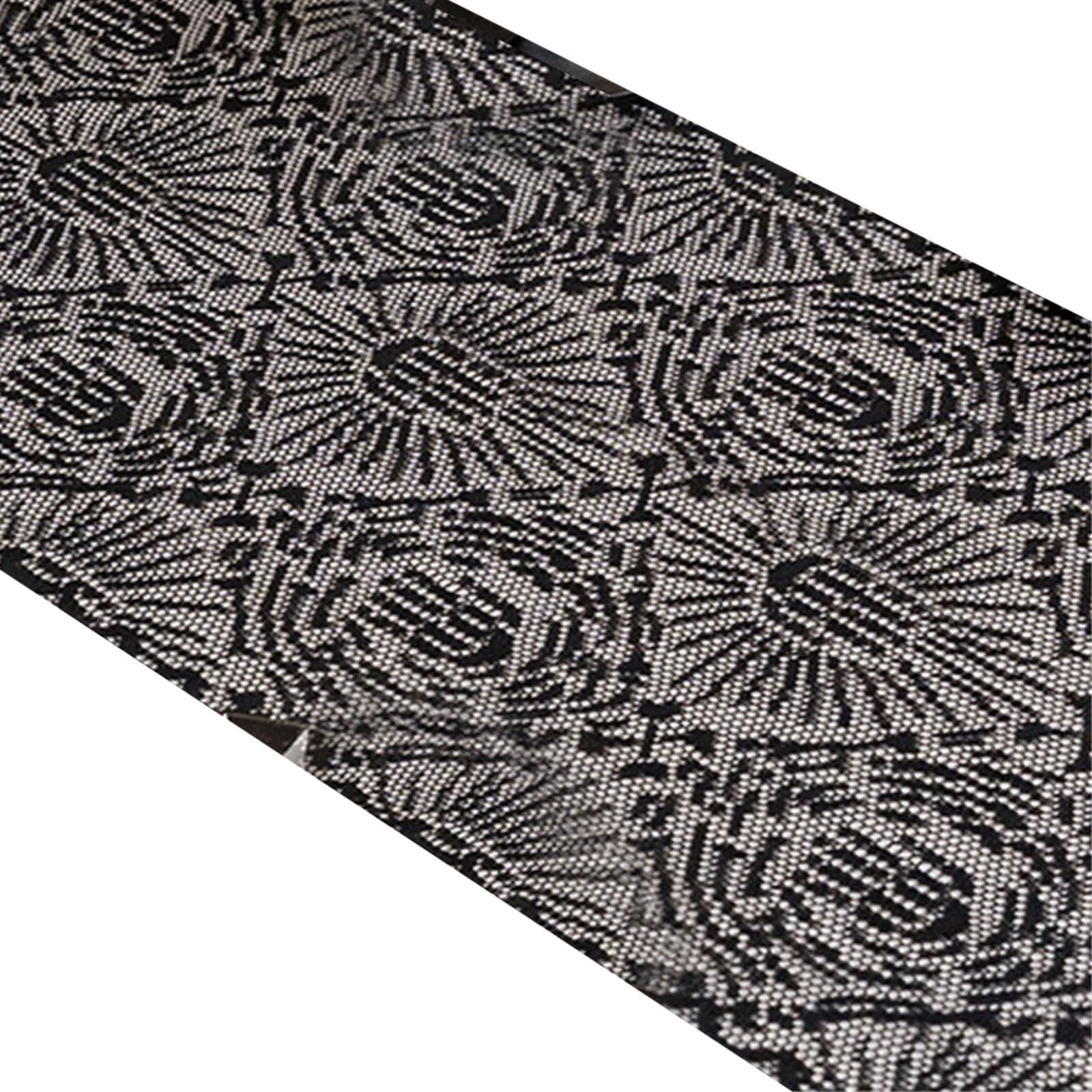Elnwnnkc Black Lace Halloween Tablecloth Polyester Party Decor Easy Fold Wrinkle-Free Care Party Table Decoration