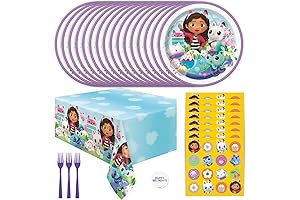 Gabby's Dollhouse Party Supplies Pack for 16 Guests