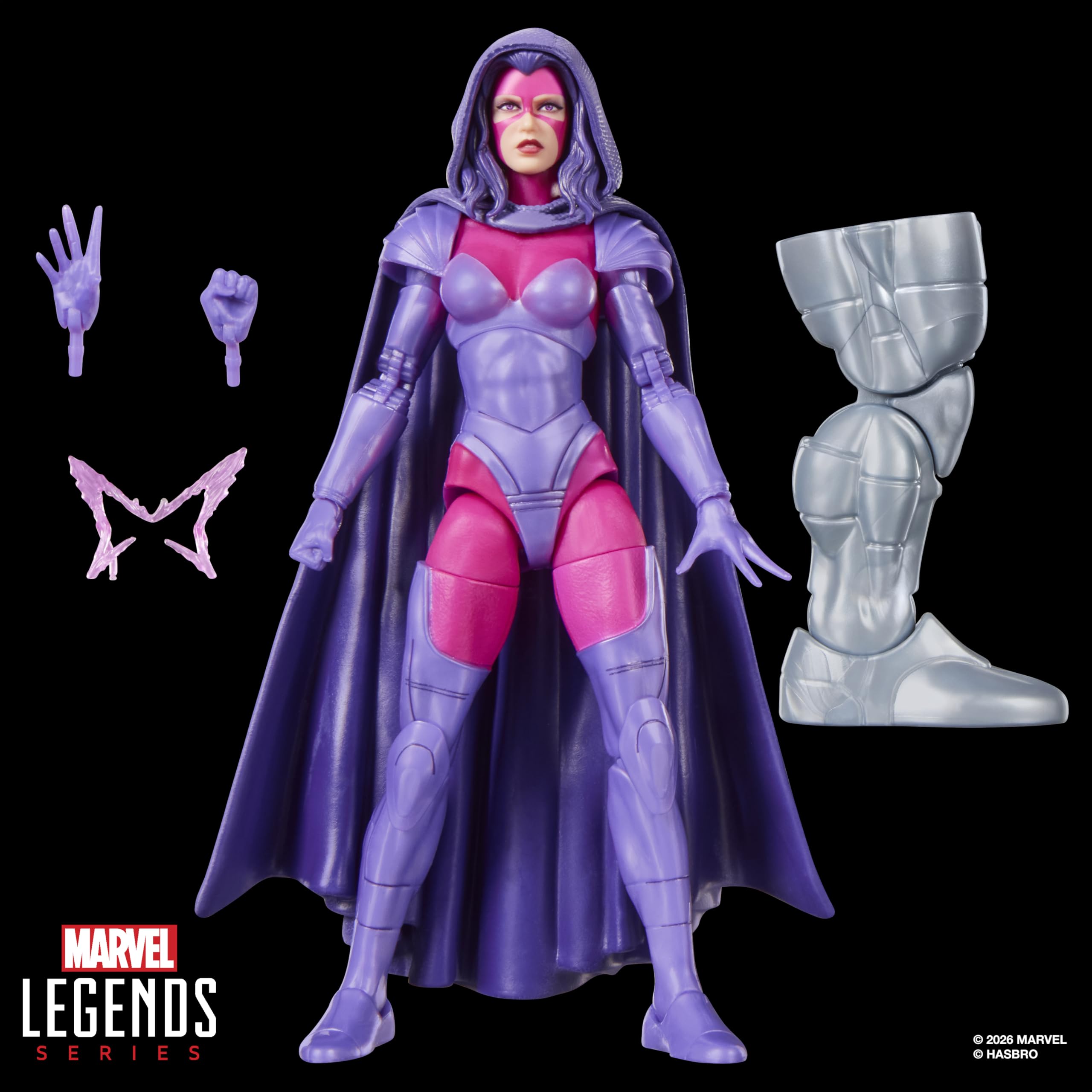 Marvel Legends Series, Psylocke, Figura Coleccionable de los cómics de Patrulla-X a Escala de 15 cm
