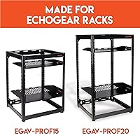 Vista 4 de ECHOGEAR Kit de ruedas para rack – Añade ruedas a tu rack de servidores en cuestión de minutos – Compatible con racks ECHOGEAR de 15U y 20U