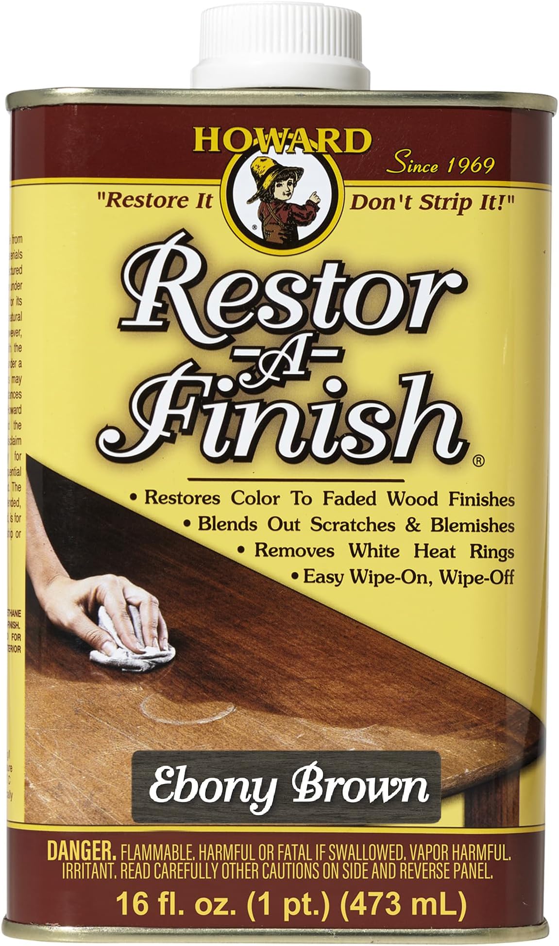 Products RF8016 RF3016 Restor-A-Finish, 16 oz, Ebony Brown, 16 Fl Oz