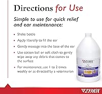 Vista 5 de Zymox Solución limpiadora de oídos para perros y gatos, 1 galón