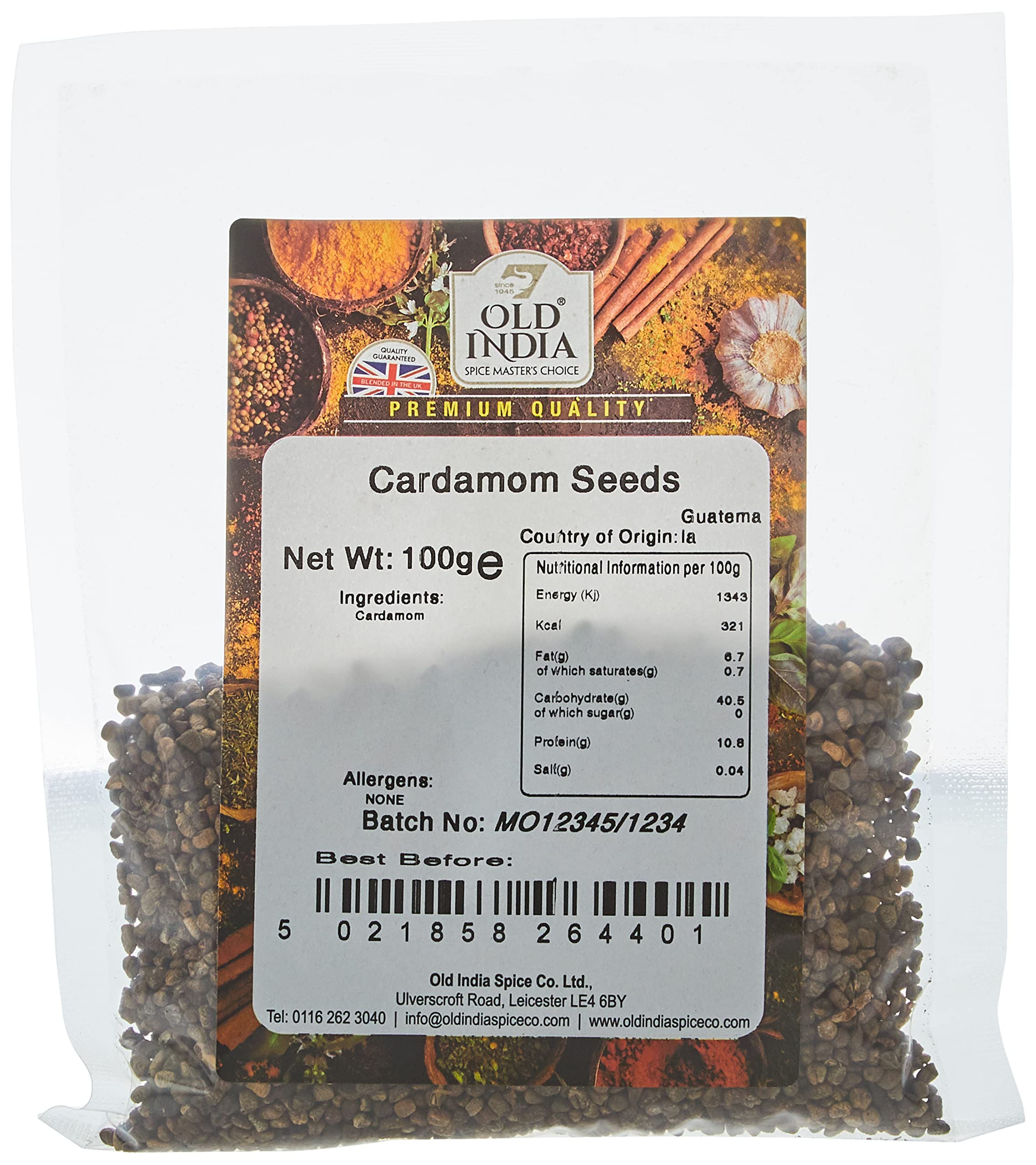 Old India Cardamom Seeds 100g