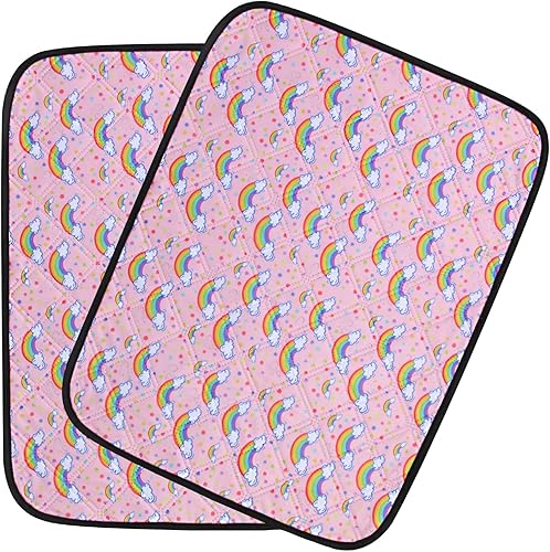 Almohadillas lavables para orina de perro, paquete de 2 almohadillas reutilizables para orina para perros, súper absorbentes, impermeables,