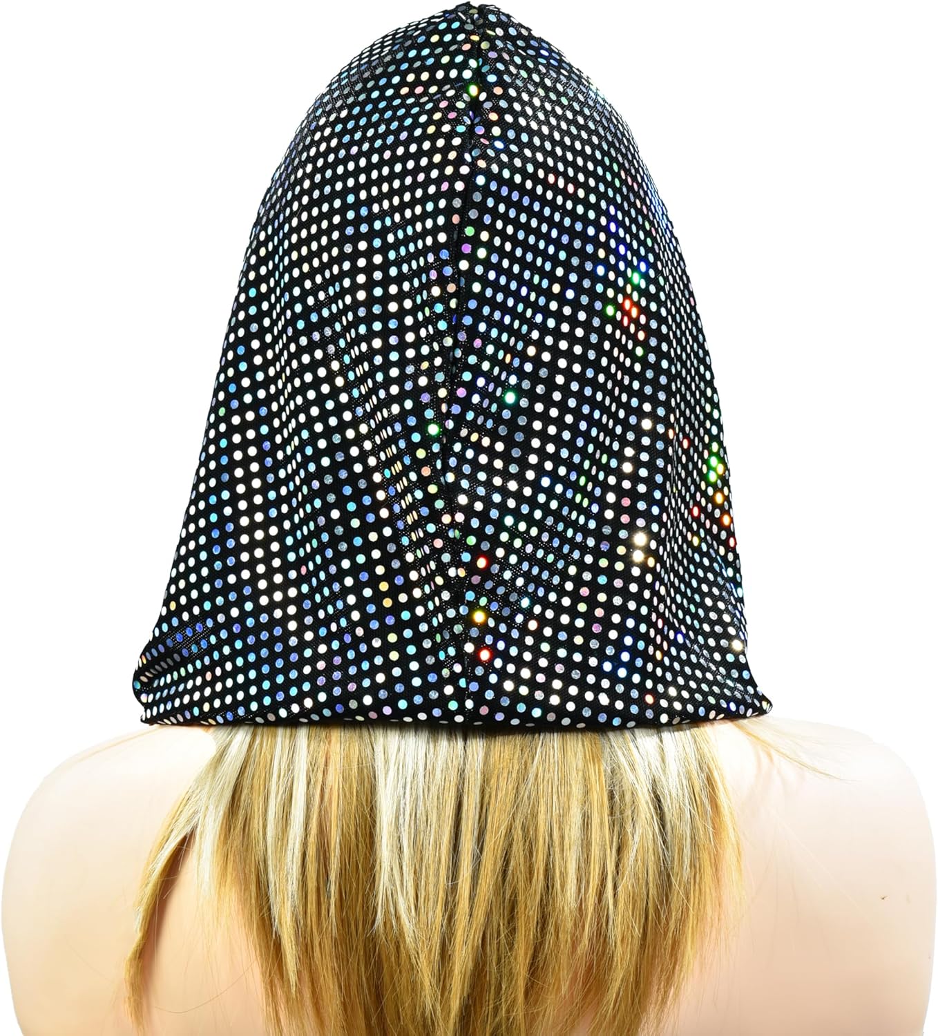 Sequin unisex rave hood/festival outfit/hood, sparkly bandana Rave Accessories, Rav... - Image 6