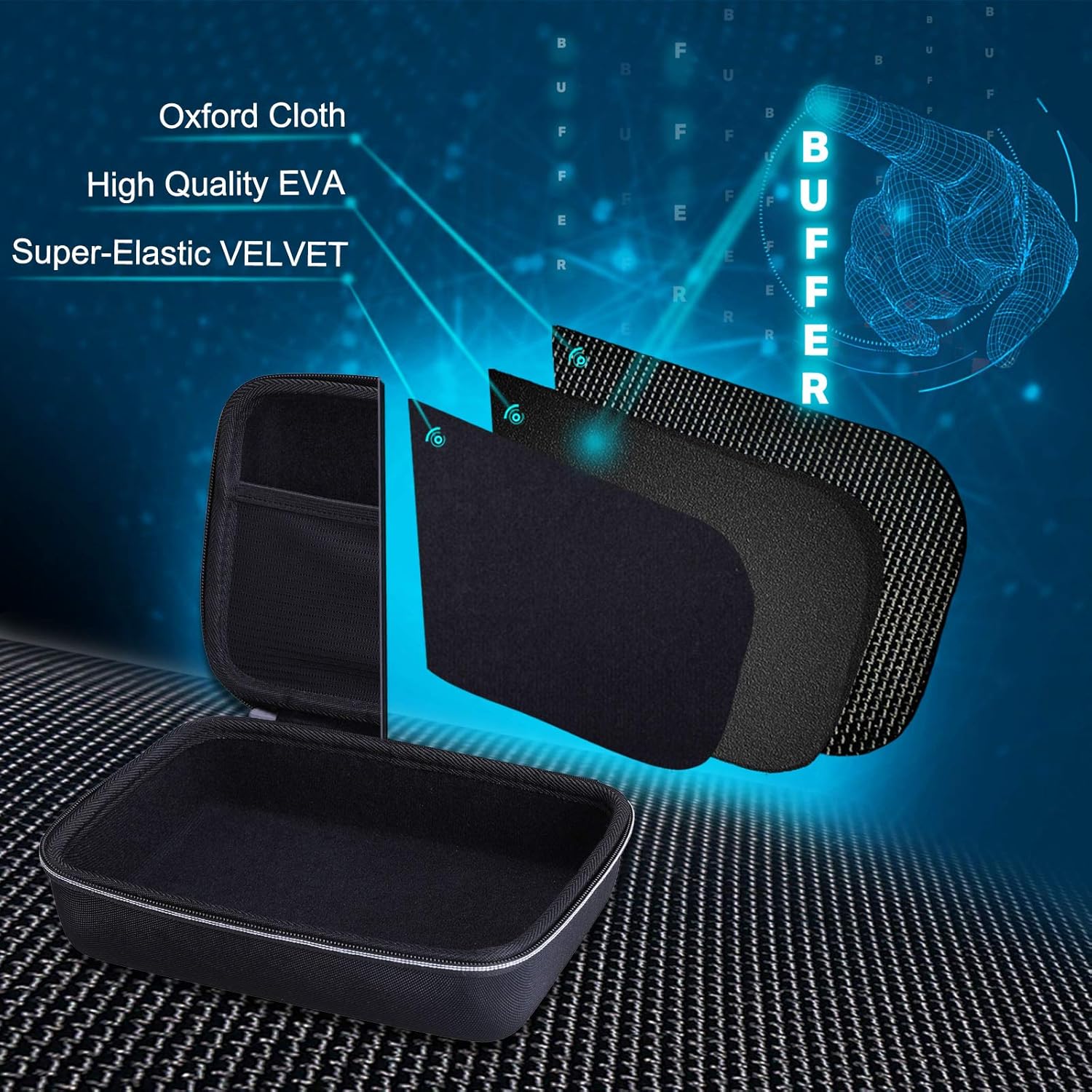 XANAD Hard Case for GoPro Hero 13 12 11 10 9 8 7 6/ DJI Osmo Action 5 4 / Osmo Nano/Osmo 360 / Insta360 GO Ultra GO3S / Ace Pro 2 Action Video Cameras - With 5 Moveable Dividers - Image 5