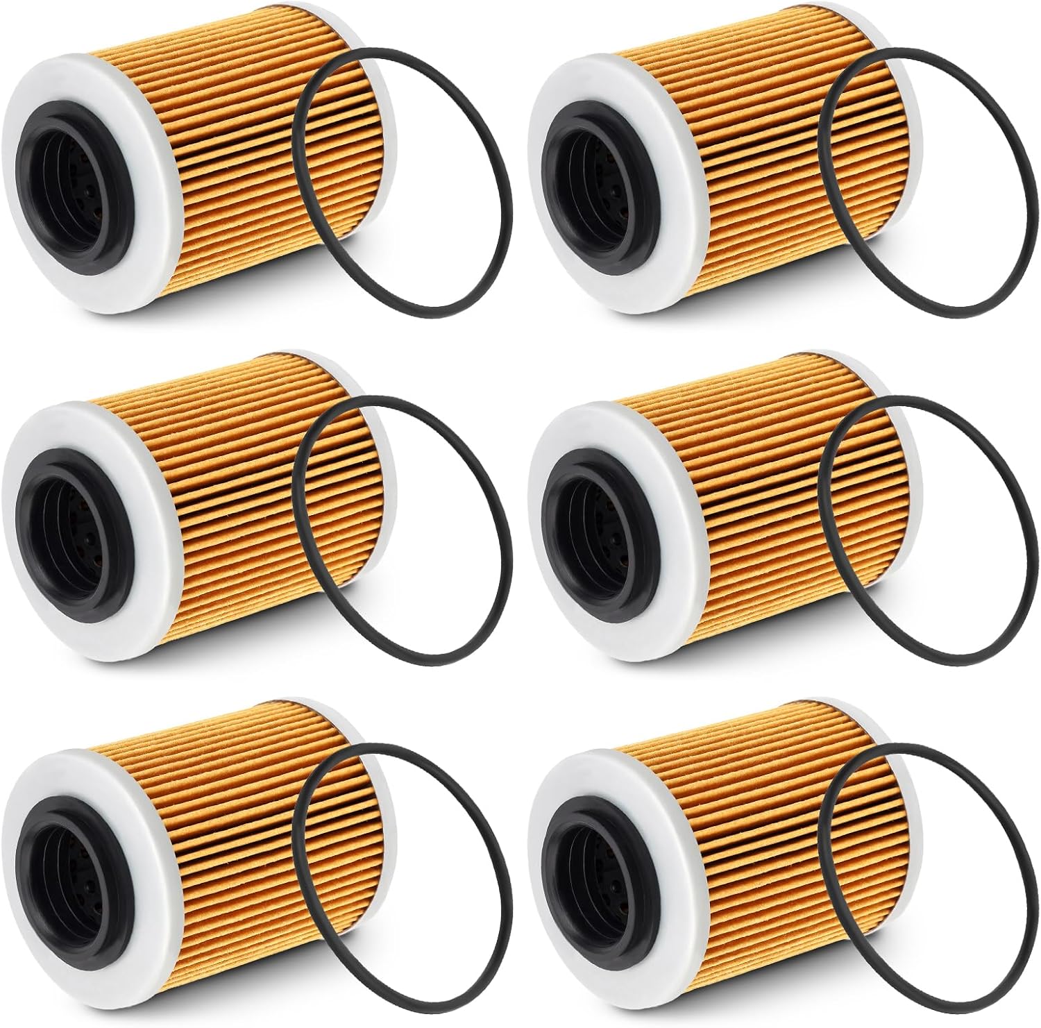 0800-011300 Oil Filter for CFMOTO Cforce Zforce Uforce 400 500 600 800 900 950 1000 Trail EPS UTV ATV Replace 0800-011300-00030,0800-011300-0004 Oil Filter with O-rings, 6PCS