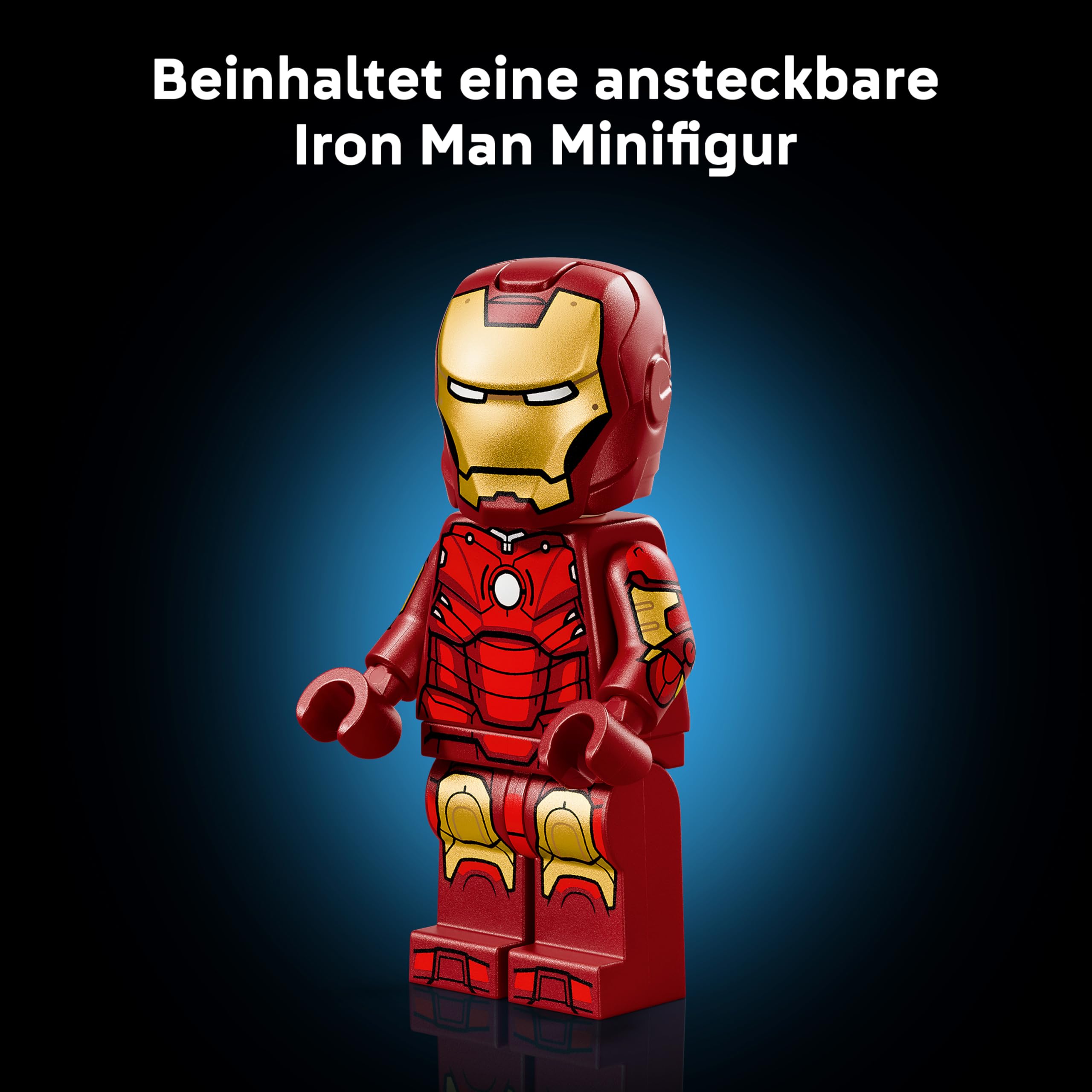 LEGO | Marvel Iron Man Mark 3 Sammleredition - Avengers Bauset für Erwachsene - Modellbau mit Minifigur, Ständer und Namensschild - Kreatives Geschenk für Männer, Frauen und Allen Fans - 76344