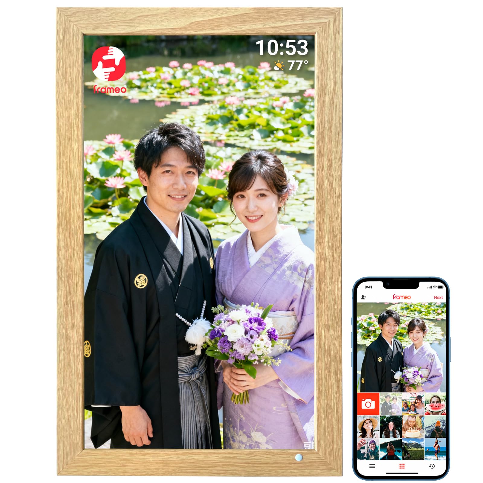 Frameo スマートフォトフレーム　21.5インチ Amazon.co.jp: FRAMEO デジタルフォトフレーム21.5インチ大型WiFi