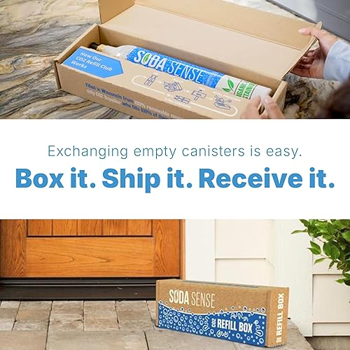 Miniatura 4 de SENSEation - Máquina de soda para cocina, nuevos artículos esenciales para el hogar, juego de máquina de agua con gas con 2 cartuchos de CO2