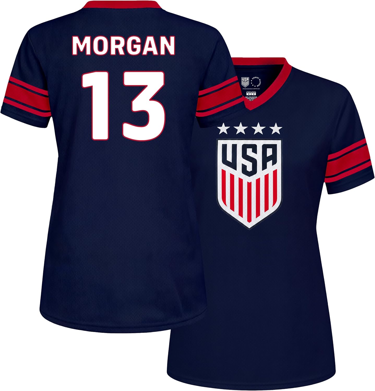 Icon Sports U.S.Women Soccer Game Day Tee - Officially Licensed Unisex Adult Short Sleeve Polyester T-Shirt