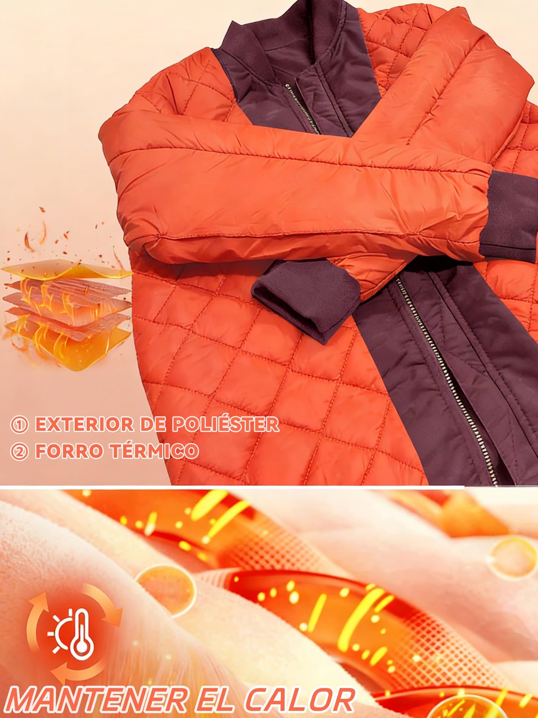 KEFITEVD Chaqueta Hombre Invierno Antiviento Casual Exterior Funcional | Chaqueta hombre resistente y cómoda con diseño funcional,ideal para invierno,trabajo,ocio y actividades al aire libre