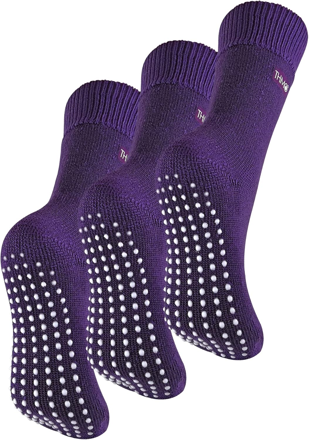THMO Womens Thermal Slipper Socks Ladies Indoor Winter Socks with Grippers