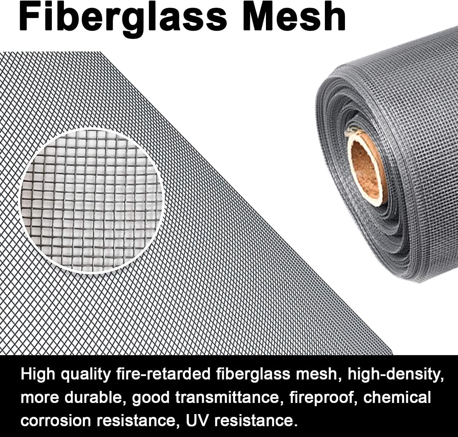 STRMAX DIY Adjustable Magnetic Window Screen Easy Installation White Fram Encrypted Mesh，54 Sizes (Color : White mesh, Size : 200x300cm)