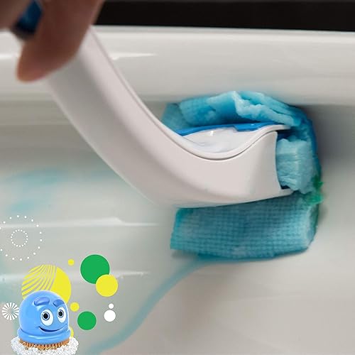 Miniatura 6 de Scrubbing Bubbles Fresh Brush - Recambio para inodoros, limpiador de inodoros y inodoros, elimina olores y cal, aroma a acción cítrica, 10 unidades