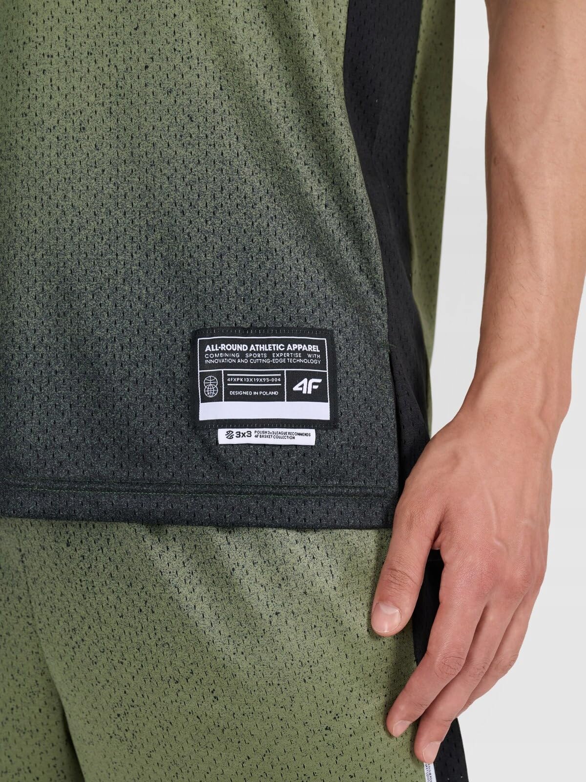 4F Tank top do koszykówki oversize szybkoschnący męski