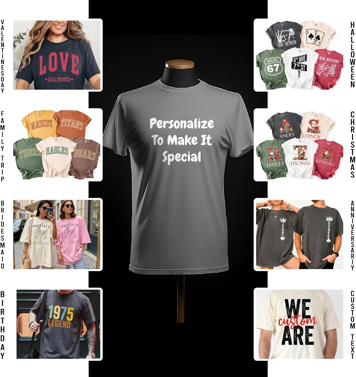 Custom T-Shirt with Image & Text | Design Your Own Unisex Tshirt | Unisex Cotton Tee for Men & Women - Image 4