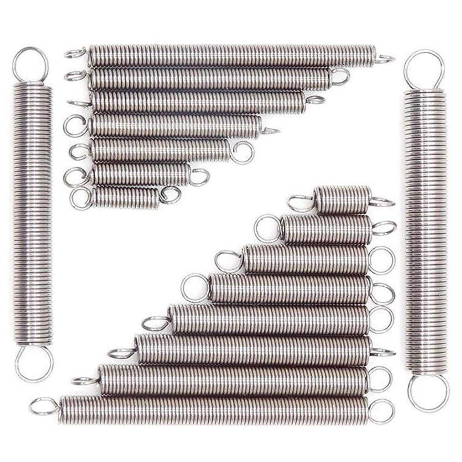 1 Stuks Trekveer Veren Stalen Haak Expansieveer Draad Dia 1.0mm Buitenste Dia 8mm Lengte 30mm - 300mm(Size:1.0 x 8 x 60mm