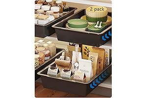 2-Pack Pull Out Drawers for Kitchen Cabinets