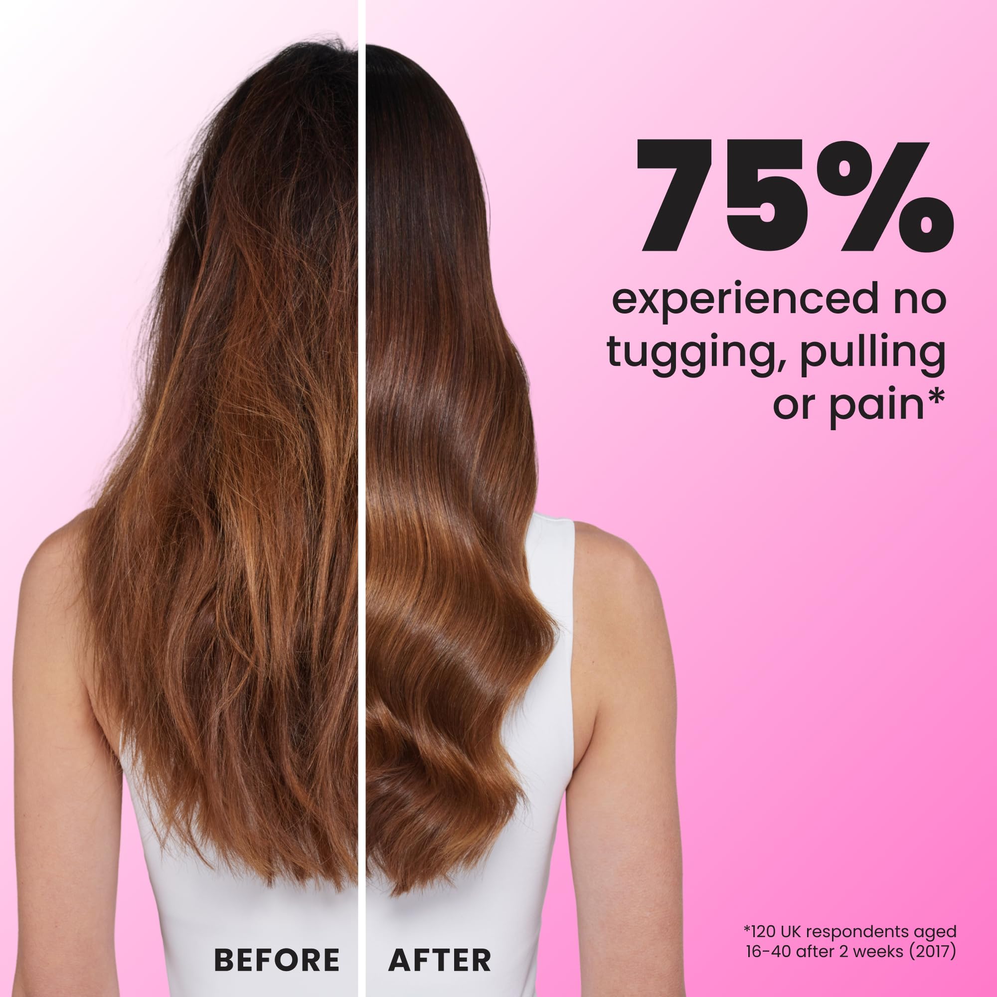Tangle Teezer Mini The Ultimate szczotka do rozczesywania włosów, delikatna dla mokrych włosów, dwupoziomowe zęby i wygodny uchwyt, idealna dla dzieci i podróży, zmniejsza węzły i łamanie, pas