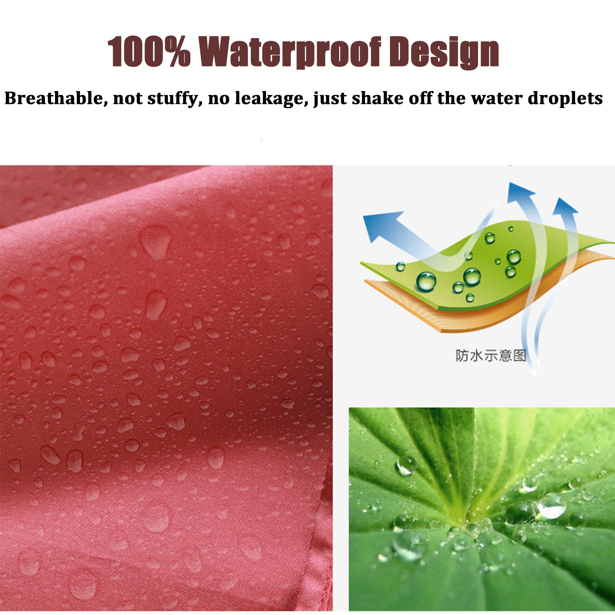 Elegante Poncho de Lluvia con Capucha para Mujer Capa Lluvia Ligero Poncho Impermeable Reutilizable con Bolsillos Grandes y Bolsa de Almacenamiento para Ciclismo Moto Senderismo