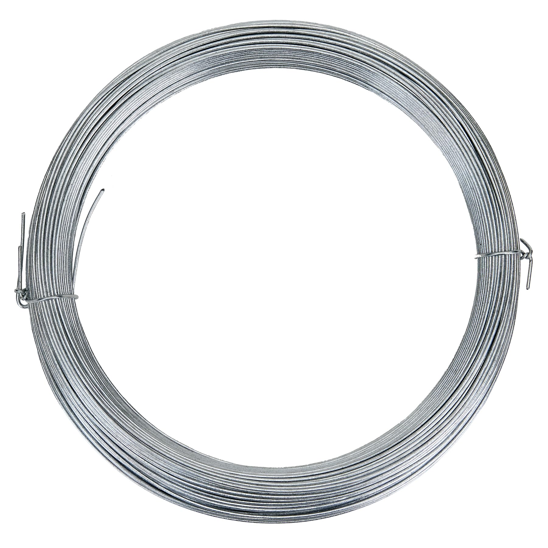 Flandria Fil acier galvanisé 0,7 mm – Bobinot 50 m – Fil métallique souple et résistant pour bricolage, jardinage et fixation – Antirouille