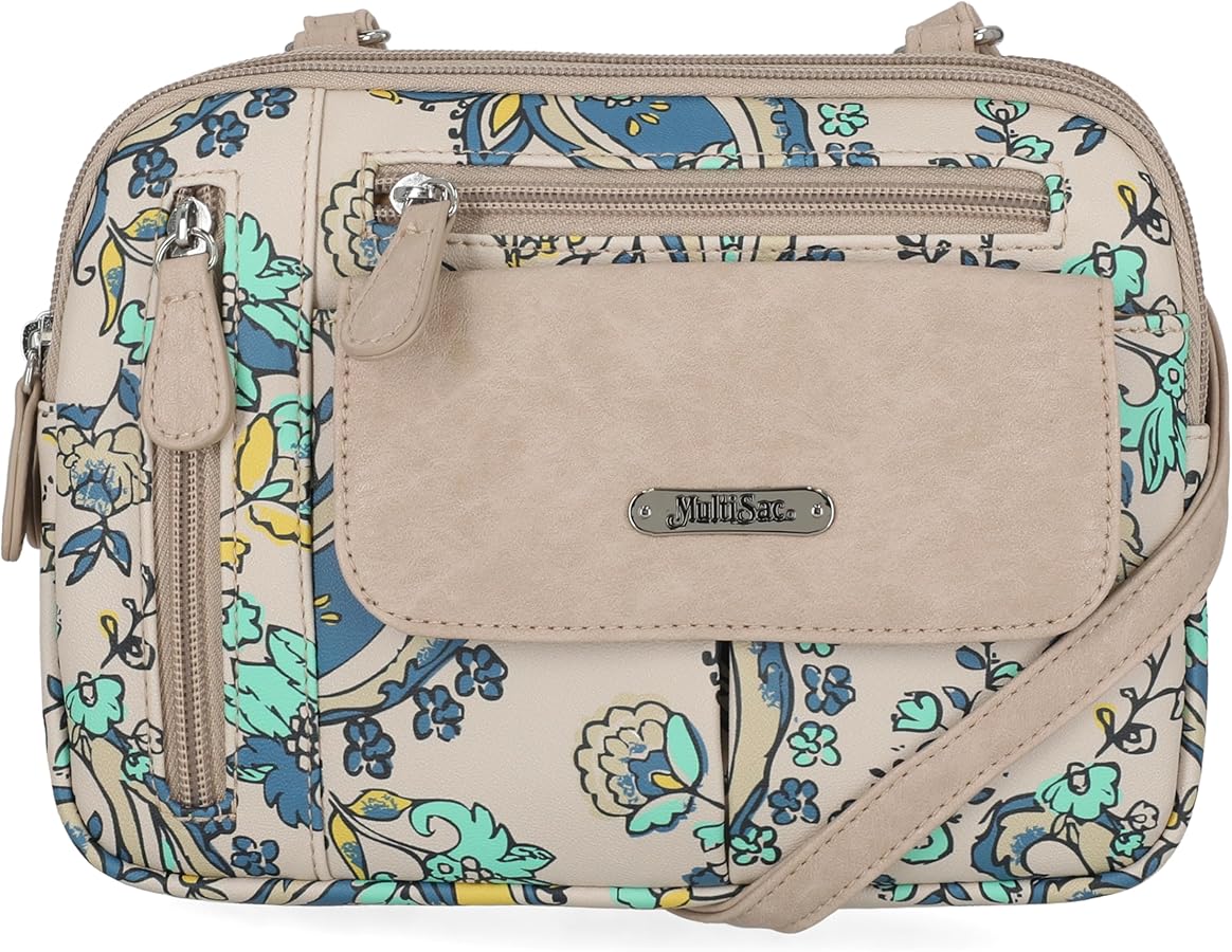 Amazon.com: MultiSac Zippy Triple Compartment Crossbody Bag