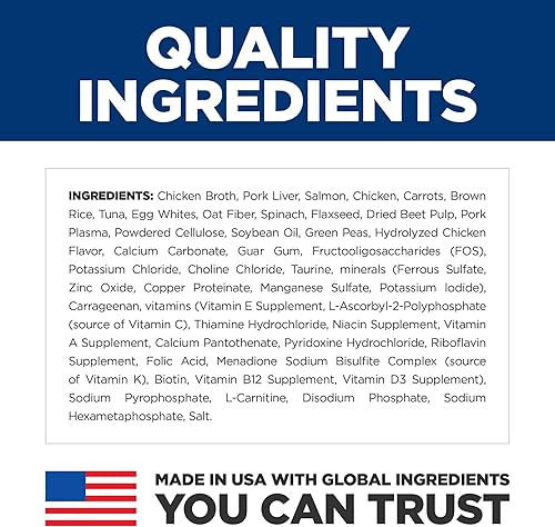 Miniatura 5 de Hill's Science Diet Bolsas de comida húmeda para gatos adultos sensibles para estómago y piel, salmón y atún, 2.8 onzas, paquete de 24