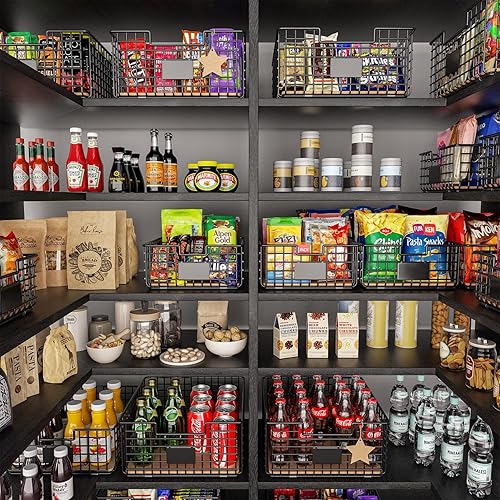 Miniatura 4 de Cestas de almacenamiento para organizar, paquete de 3, cesta de almacenamiento para organizar con forro de corcho extraíble, cestas organizadoras de