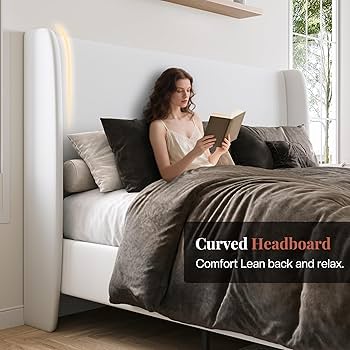 IVORYさま専用 Amazon.com: Jocisland Full Upholstered Platform Bed Frame