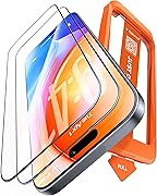 TORRAS フィルム For iPhone 17 ガラスフィルム 航空宇宙ガラス 周り浮きゼロ 9H+硬度 米軍MIL規格 全面保護 10倍強化 極細ベゼル対応 ラウンドエッジ 超簡単貼り付け ワンプル(Just One Pull) ガイド枠付き 気泡レス 指紋防止 サラサラ 落下・破損防止 2枚セット 6.3インチ いphone17 用 保護フィルム GlassGo Ultra