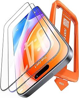 TORRAS フィルム For iPhone 17 ガラスフィルム 航空宇宙ガラス 周り浮きゼロ 9H+硬度 米軍MIL規格 全面保護 10倍強化 極細ベゼル対応 ラウンドエッジ 超簡単貼り付け ワンプル(Just One Pull) ガイド枠付き 気泡レス 指紋防止 サラサラ 落下・破損防止 2枚セット 6.3インチ いphone17 用 保護フィルム GlassGo Ultra